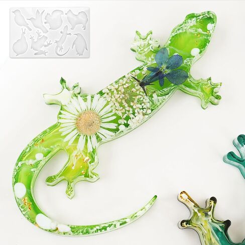 Keychain Resin Molds Cute Animal Silicone Molds Keychain Making Silicone Molds for Resin Casting DIY Keychain Pendant Necklace Jewelry Making Ornaments Art Craft Decor in Saudi Arabia
