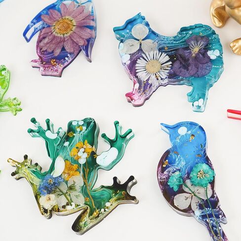 Keychain Resin Molds Cute Animal Silicone Molds Keychain Making Silicone Molds for Resin Casting DIY Keychain Pendant Necklace Jewelry Making Ornaments Art Craft Decor in Saudi Arabia