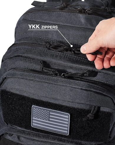 Falko Tactical Backpack - 2.4x Stronger Work & Military Backpack. Water Resistant and Heavy Duty Large Molle Backpack (50L) in Kuwait