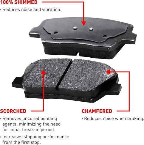 R1 Concepts Front Rear Brakes and Rotors Kit |Front Rear Brake Pads| Brake Rotors and Pads| Ceramic Brake Pads and Rotors |fits 2016-2021 LX570, Toyota Land Cruiser, 2007-2021 Toyota Sequoia,Tundra in Saudi Arabia