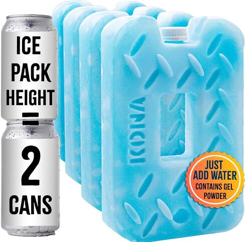 Kona Blue Ice 2 Pound Ice Packs for Coolers - Long Lasting Design - Refreezable Reusable Cooler Ice Pack (2) in Kuwait