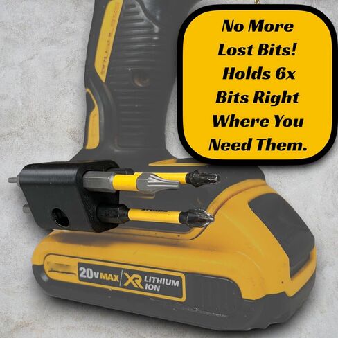 Drill Bit Holder - DeWalt 20v/12v. 1/4" inch Drill bit holder and tool organizer in Kuwait