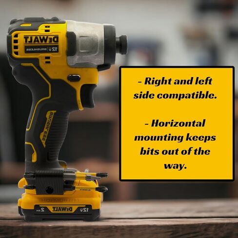 Drill Bit Holder - DeWalt 20v/12v. 1/4" inch Drill bit holder and tool organizer in Kuwait