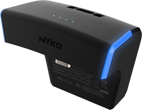 Nyko - Power Pak Edge - حزمة بطارية قابلة لإعادة الشحن بقدرة 1100 مللي أمبير في الساعة لوحدة تحكم PS4 DualSense Edge - طقم شحن للتحكم في Playstation 5 - مؤشرات LED وكابل شحن USB-C متوهج بطول 3 أقدام in Kuwait