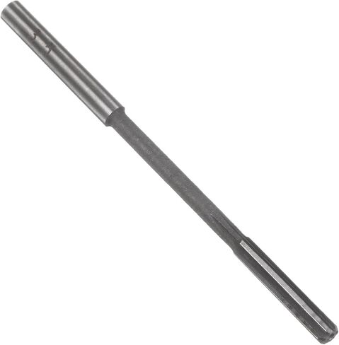 uxcell Chucking Reamer 10mm, H7 HSS Lathe Machine Reamer 6 Straight Flutes, Round Shank Milling Cutting Tool, Metric Reaming Drill Bit for Stainless Steel Metal Hole in Kuwait