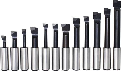 HFS (R) Boring Head R8 Shank Carbide Boring BAR Set Bridgeport Milling (F1-3IN 2/4IN 12PCS) in Saudi Arabia