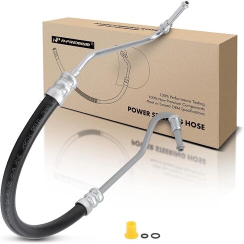 مجموعة خط خرطوم ضغط خرطوم التوجيه المعزز A-Premium متوافقة مع Ford F-250 Super Duty F-350 Super Duty 2003-2004 Excursion Hydroboost To Gear in Saudi Arabia