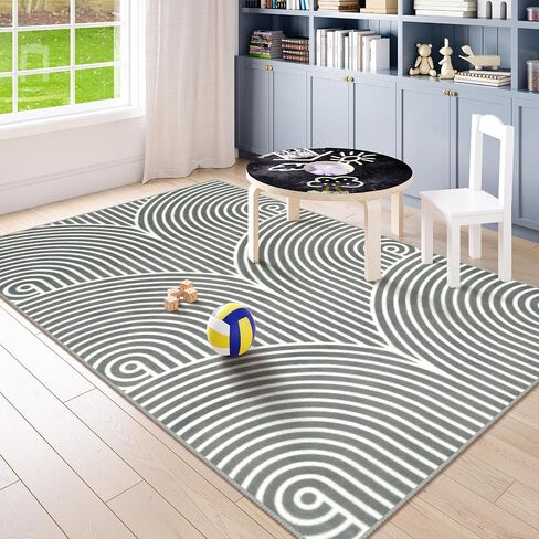 OJIA Modern Kitchen Runner Rug 2'x8' Washable Rug Runner Non-Slip Soft Hallyway Runner Rugs, Boho Bedroom Rug Gray Carpet Runners for Entryway Bathroom Laundry Room Foyer in Saudi Arabia