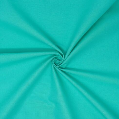 Stitch & Sparkle 100% Cotton 44" Solid Sewing & Craft Fabric 8 yd by The Bolt, Aqua in Saudi Arabia