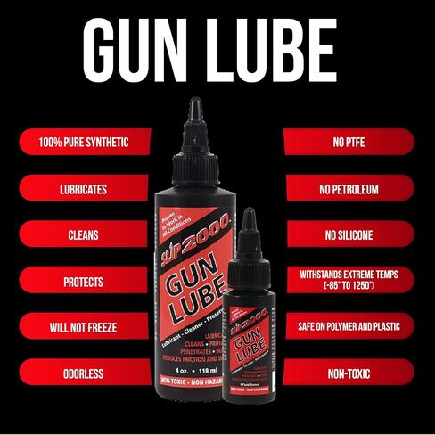 Slip 2000 Gun Lube Buddy Pack, Synthetic, Needle Tip Applicator, 1 & 4 oz | Eliminates Excessive Wear, For Peak Performance Shotguns, Rifles, Pistols in Saudi Arabia