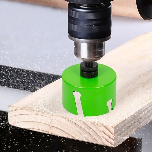 HLOFIZI 4-1/8" Carbide Tipped Hole Saw for 4 Inch Recessed Lights, and Dryer Vent, Cutting Hardwood, Drywall, Plaster, Ceiling Sheetrock, Fiberglass, 5X Faster, Green in Saudi Arabia