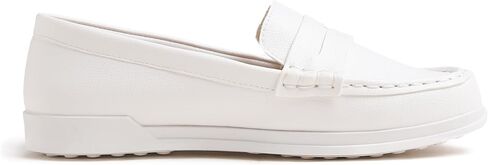 FEVERSOLE Comfort Women's Leather Daily Loafer Driving Flats Flexible Walking Boat Shoes in Kuwait