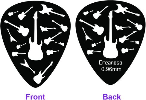 Creanoso Black Lives Matter Guitar Picks (12-Pack) - Premium Music Gifts & Guitar Accessories for Husband Dad Boys Son Men Him Boyfriend Musician Gift – Cool Guitar Tool in Saudi Arabia