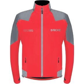 Proviz Men's Nightrider Reflective Waterproof Cycling Jacket Hi Visibility Breathable Cycling Coat