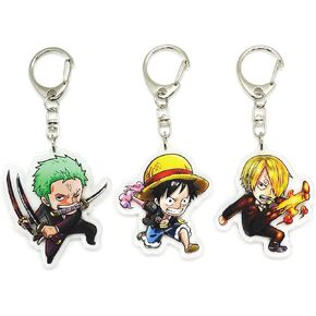 EBTY DREAMS Inc. - Set of 3 OP Acrylic Keychain Roronoa Zoro, Monkey D. Luffy, Vinsmoke Sanji v2