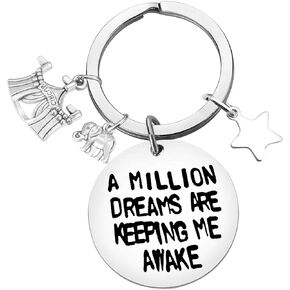 Baipilu Thanksgiving Christmas Gifts Keychain Inspirational Gift for Women Men Graduation Gifts for Teen Girls Boys Encouragement Birthday Gift for Son Daughter Niece