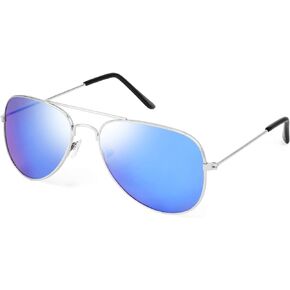 FEISEDY Classic Kids Sunglasses for Boys Girls Pilot Sunglasses Reflective Metal Frame Baby Age 3-16 B2786
