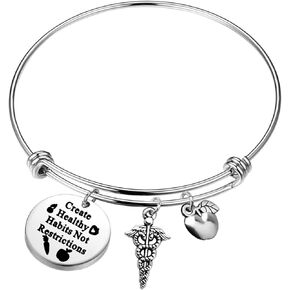 TGBJE Nutritionist Jewelry Medical Nutrition Bracelet Dietitian Gift Nutritionist Appreciation Gift Doctor Gift Registered Dietitian Gift Nutritionist Graduate Gift