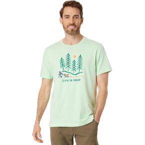 Life is Good Hiking Through The Woods Short Sleeve Crusher™ Tee