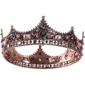 CROWN GUIDE Baroque Queen Tiaras Crown for Women Gothic Birthday Wedding Headpiece