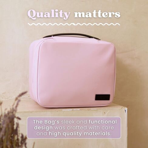 CLEAN SKIN CLUB Clean Towels XL Dedicated Travel Cosmetic Makeup Bag, Portable Large Capacity Beauty Toiletry Water Resistant Organizer Case with Dividers, Zipped Compartments in Kuwait