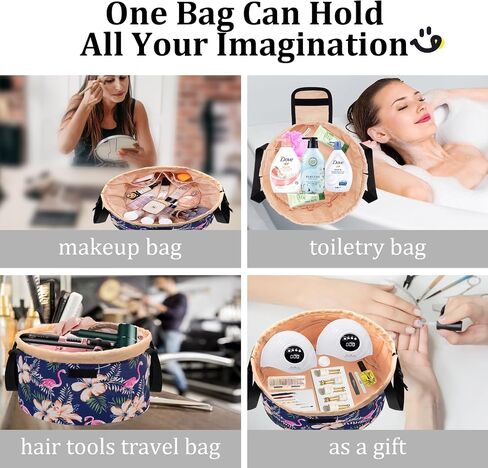 Large Barrel Drawstring Makeup Bag,Travel Makeup Bag,Portable Cosmetic Bag Make Up Organizer Bag for Travel Accessories Essentials and Hair Product,Gifts for Women Girls(dog makeup bag) in Saudi Arabia