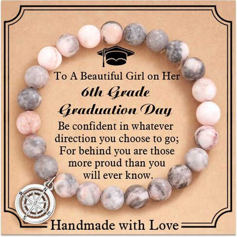Shonyin Graduation Gifts for Her 2024, Compass Bracelet 5th 8th 6th College Law Middle High School Master Degree Nurse Phd Graduation Jewelry Gifts for Girls Daughter Best Friend in Kuwait
