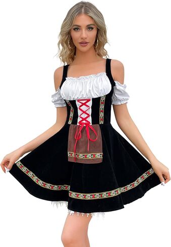 أزياء JMXITI Oktoberfest فساتين النساء المثيرة لمهرجان أكتوبر التقليدية 2023 ملابس مهرجان أكتوبر لمهرجان أكتوبر الألماني البافاري in Kuwait