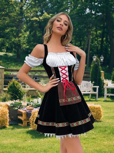 أزياء JMXITI Oktoberfest فساتين النساء المثيرة لمهرجان أكتوبر التقليدية 2023 ملابس مهرجان أكتوبر لمهرجان أكتوبر الألماني البافاري in Kuwait