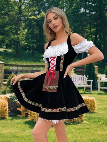 أزياء JMXITI Oktoberfest فساتين النساء المثيرة لمهرجان أكتوبر التقليدية 2023 ملابس مهرجان أكتوبر لمهرجان أكتوبر الألماني البافاري in Kuwait