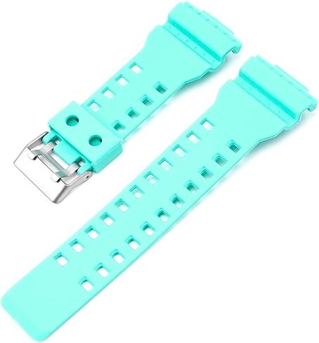 16 ملم حزام ساعة مطاطي من الفولاذ المقاوم للصدأ مشبك بديل كاسيو للرجال G-Shock GD-100/GD-110/GD120/GA-100/GA-110/GW-8900 in Kuwait