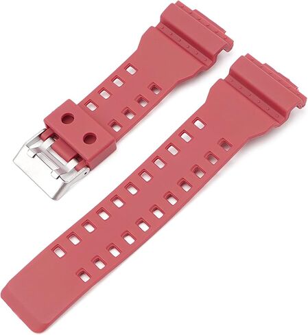 16 ملم حزام ساعة مطاطي من الفولاذ المقاوم للصدأ مشبك بديل كاسيو للرجال G-Shock GD-100/GD-110/GD120/GA-100/GA-110/GW-8900 in Kuwait
