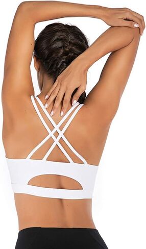 حمالة صدر رياضية من LUREME للنساء بظهر متقاطع مع أكواب قابلة للإزالة (sb000001) in Kuwait