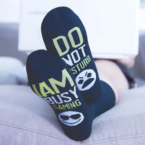 جوارب ألعاب لا تزعج أنا مشغول، جوارب ألعاب مبتكرة ومضحكة هدايا للأطفال في سن المراهقة والأولاد والرجال والنساء لمحبي الألعاب in Kuwait