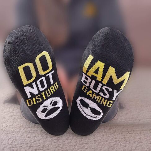 جوارب ألعاب لا تزعج أنا مشغول، جوارب ألعاب مبتكرة ومضحكة هدايا للأطفال في سن المراهقة والأولاد والرجال والنساء لمحبي الألعاب in Kuwait