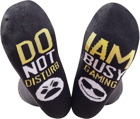 جوارب ألعاب لا تزعج أنا مشغول، جوارب ألعاب مبتكرة ومضحكة هدايا للأطفال في سن المراهقة والأولاد والرجال والنساء لمحبي الألعاب in Kuwait