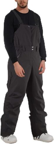 ك.إي.ج. سراويل الثلج مريلة الثلج سراويل التزلج للرجال بدلة الثلج مرايل مقاومة للماء مبطنة بالصوف الثلجي سراويل شتوية معزولة in Kuwait