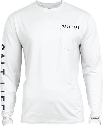 Salt Life Men's Ameritude Long Sleeve Performance Pocket Tee in Saudi Arabia