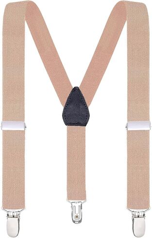 Buyless Fashion Adjustable Suspenders for Kids Toddlers Baby Elastic Solid Color 1 Inch - Y Back Design in Kuwait