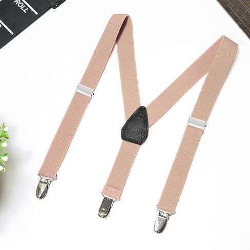 Buyless Fashion Adjustable Suspenders for Kids Toddlers Baby Elastic Solid Color 1 Inch - Y Back Design in Kuwait