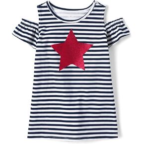 The Children's Place Baby One Size and Toddler Girls Short Sleeve Cold Shoulder Dress