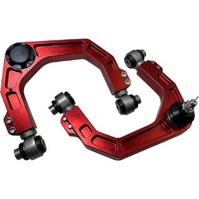 6061 CNC Billet Aluminum Front Upper Control Arms 2-4" Suspension Lift Kit Compatible with 2005-2021 Toyota Tacoma 2WD/4WD 4X4 6LUG Adjustable Ball Joints w/Rod End Bearing Bushings Upgraded