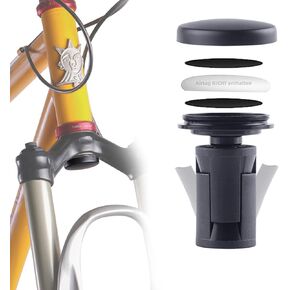 AirTag Bike Mount Hidden, The Most Secret Anti-Theft Device - Waterproof for MTB Bicycle Suspension Fork with Inner Diameter 18-30mm (AirTag Not Included)