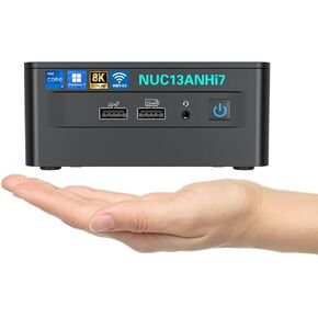 NUC13ANHi7 NUC13 Pro 16GBRAM 512GB SSD Mini PC,for intel nuci7-1360P 12 Core,16 thread Mini Computer,Win 11 Pro Mini Computers, Up to 5 GHz Turbo,NVMe SSD DDR4,WiFi 6E,BT 5.3,8K Support,USB 3.2,Gaming in Kuwait