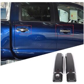 Exterior Door Handle Cover Compatible with Nissan Titan 2016-2023, Car Front Rear Outside Door Handle Outer Trim Cover Protector Decoration Covers Accessories (Bright Silver-Four Doors)