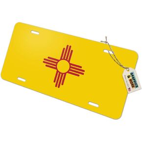 GRAPHICS & MORE New Mexico State Flag Novelty Metal Vanity License Tag Plate