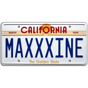 MaXXXine | Mia Goth | Metal Stamped License Plate