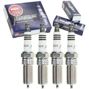4 pc NGK Iridium IX Spark Plugs compatible with Chevrolet Equinox 2.4L L4 2010-2017