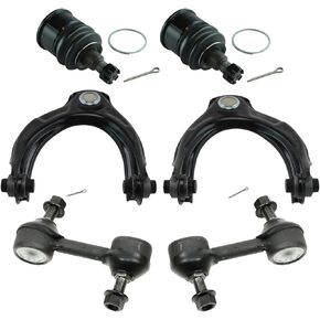 TRQ Front Suspension Kit Ball Joint Control Arm with Ball Joint Sway Bar Stabilizer Link Compatible with 2005-2021 Toyota Tacoma