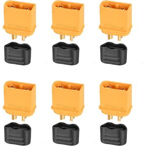 3 Pairs XT60 Connector,XT60H Plug Male Female with Sheath Housing for RC Battery Amass Connector Device Replace